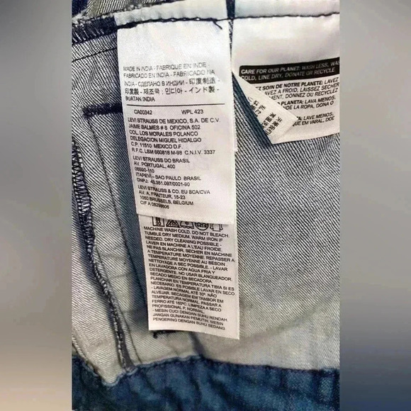 Levi’s Straus 4 pocket medium wash long sleeve slim fit denim trucker jacket S - Picture 6 of 8